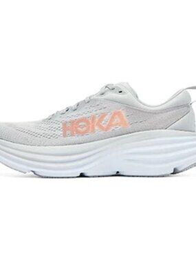 HOKA Bondi 8 women’s running shoes in Harbor Mist/Lunar Rock, size 8.5
